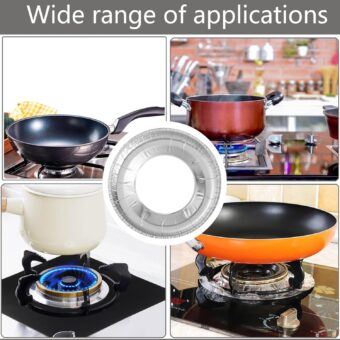 Foil Gas Stove Burner Covers , Paper Stove Mat 10 pcs set blister packing