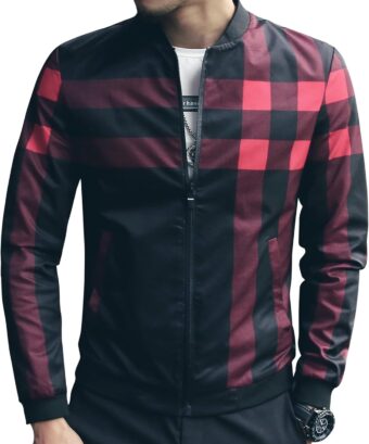 Men's Stylish Zipper Jacket with Contrast Checked Zipper | Jacket For Men's & Boys | Stylish Jacket For Formal & Casual Wear | Checked Design Jacket - Image 7