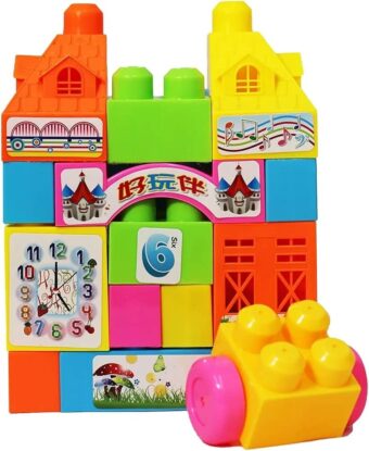 Fun & Educational 23PCS Building Block Set for Kids – Colorful Interlocking Blocks for Creative Play, Learning & Motor Skill Development – Perfect for Toddlers and Preschoolers