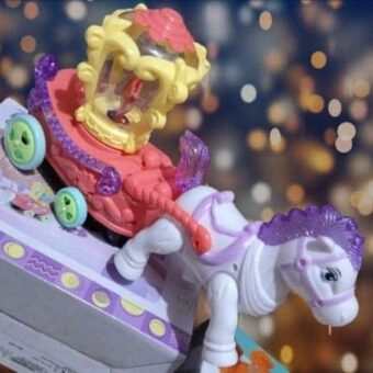 HORSE CARRIAGE Battery Operated Toys Cartoon Music Toy Carriage Set With Light And Music For Kids  - Image 3