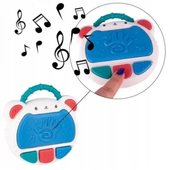 Flash Drum Toy for Kids - Early Education Drums Piano Musical Instrument Baby Toys Baby Hand Drum Toy Baby Flash Drum With Lights And Music Babies Drum Clap Music Hand Drum Children Preschool Early Development Toy - Image 10