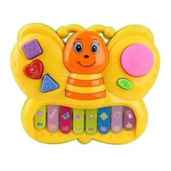 Musical Piano Butterfly With Light Sound | Musical Piano For Kids - Best Quality Piano For Kids - Butterfly Piano - Random Color - Image 3