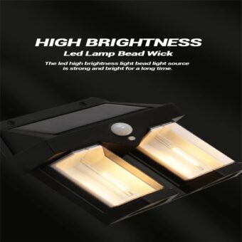 Solar Sensor Light | Solar Interaction Wall Lamp with Warm Light | Outdoor Waterproof Wall Mounted Lights for Garden - Image 5