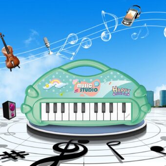 Stuffed Electronic Piano Keyboard Toys 13 Key Early Educational Instrument Electronic Organ for Kids Toys Musical Children Piano - Random Color - Image 5
