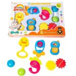My Baby Rattles Set (06 Pcs) Newborn Hand Bells Baby Toys 0-12 Months ( Random Color )