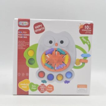 Owl-Themed Fun Squeezing and Pumping Toy – Colorful Sensory Play Toy for Kids with Soft Texture, Hand Grip Exercise, and Stress Relief - Image 3