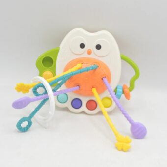 Owl-Themed Fun Squeezing and Pumping Toy – Colorful Sensory Play Toy for Kids with Soft Texture, Hand Grip Exercise, and Stress Relief - Image 4