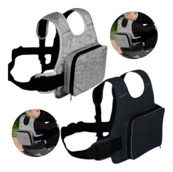 Kids SEAT Belt Bag / Children Motorcycle Strap | Breathable Baby Fall Protection Safety Strap | Adjustable Safety  (Random Color) - Image 2