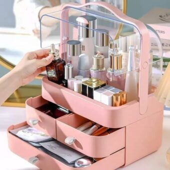 Multi-Functional Acrylic Cosmetic Organizer with Multiple Drawers – Elegant Storage Solution for Makeup, Skincare Products, and Beauty Accessories - Random Color - Image 12