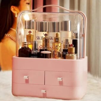 Multi-Functional Acrylic Cosmetic Organizer with Multiple Drawers – Elegant Storage Solution for Makeup, Skincare Products, and Beauty Accessories - Random Color - Image 10