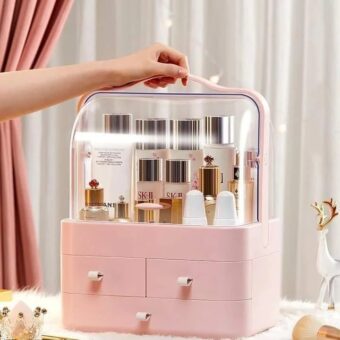 Multi-Functional Acrylic Cosmetic Organizer with Multiple Drawers – Elegant Storage Solution for Makeup, Skincare Products, and Beauty Accessories - Random Color - Image 7
