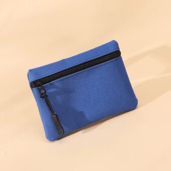 Pack Of 06 Portable Cloth Mini Pouch Zipper For Kids | Pencil Box | Cloth Pencil Box For Kids - Pouch ( Random Color ) - Image 9