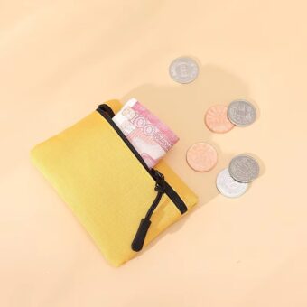 Pack Of 06 Portable Cloth Mini Pouch Zipper For Kids | Pencil Box | Cloth Pencil Box For Kids - Pouch ( Random Color ) - Image 13
