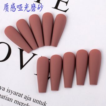 24 Pcs Matte Perfection – O.TWO.O Brown Nail Polish for a Luxe Look | Best Nails for women - Image 4