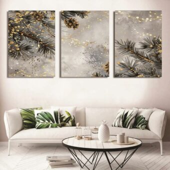 Set of 3 Wall Art Wooden Phototile Frames for Wall Decor