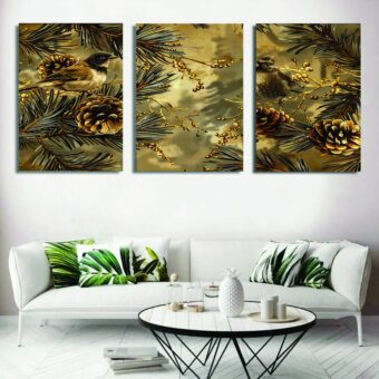 Set of 3 Wall Art Wooden Phototile Frames for Wall Decor