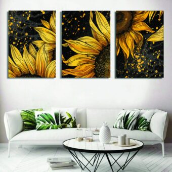 Set of 3 Wall Art Wooden Phototile Frames for Wall Decor