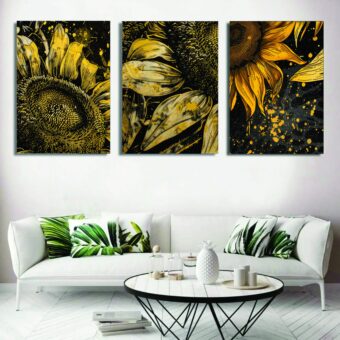 Set of 3 Wall Art Wooden Phototile Frames for Wall Decor