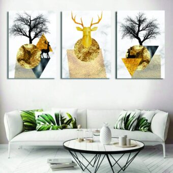Set of 3 Wall Art Wooden Phototile Frames for Wall Decor