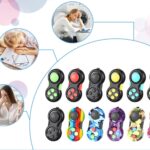 Fidget Pad Retro Classic Fidget Controller Handheld Fidget Game Controller Fun Fidget Pad Packs Classic Fidget Toys - Random Color & Design