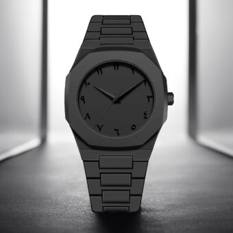 Full BLACK AURA Quartz Watch – Lightweight Design, , Premium Quality & Finish - Best Quality Analog Watch For Boys - Watch For Men | Full Black Color Watch - Without Box - Image 4