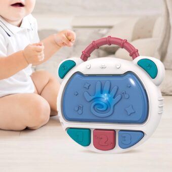 Flash Drum Toy for Kids - Early Education Drums Piano Musical Instrument Baby Toys Baby Hand Drum Toy Baby Flash Drum With Lights And Music Babies Drum Clap Music Hand Drum Children Preschool Early Development Toy - Image 5