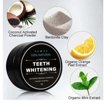 Teeth Whitening Charcoal Powder (Organic) Charcoal (30G) - Image 7