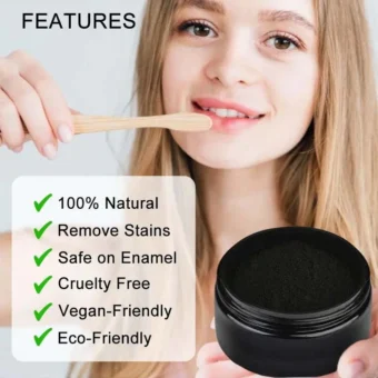 Teeth Whitening Charcoal Powder (Organic) Charcoal (30G) - Image 9