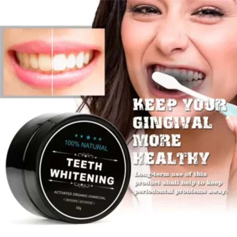 Teeth Whitening Charcoal Powder (Organic) Charcoal (30G) - Image 10