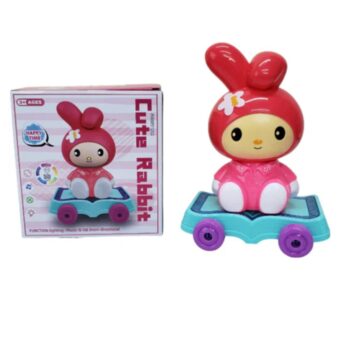 Cute Rabbit Slide Toy With Lights | Cute Rabbit Slide Toy With Lights – A Delightful Adventure | Best For Kids - Toys For Kids - Random Color