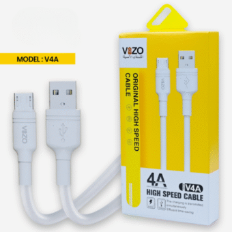 V4A Micro Fast Charging Cable | VIZO V4A (Micro USB) | Micro USB Cable For Mobile Phone | V4A Cable | Cable For Mobile