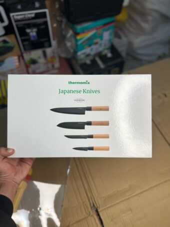 Thermomixer 4-Piece Japanese Knife Set – Self-Sharpening Blades with Wooden Handles - Image 6