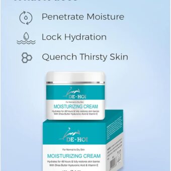 DE-HOI Moisturizing Cream, 100g, Rejuvenated, Refreshed, Brightening