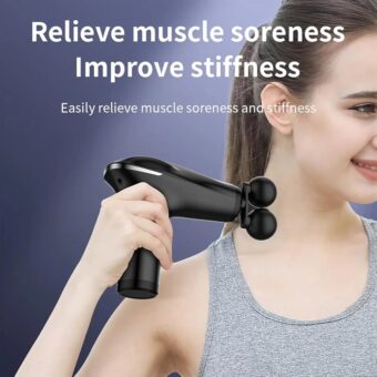 Mini Double-Head Muscle Massage Gun – Deep Tissue Percussion Massager for Back, Shoulder, Legs & Full-Body Pain Relief - Image 7