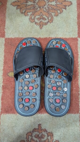 Blueidea Acupressure Massage Slippers for Sugar Patients – Foot Therapy Reflexology Sandals with Acupuncture Points & Non-Slip Sole - Image 2