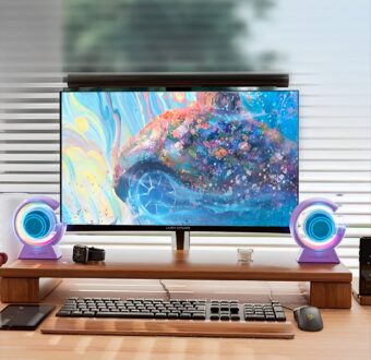 BX-39 Mini G Wireless Speaker with RGB Light & Wireless Charging – Portable Bluetooth 5.3 Speaker & Bedside Lamp - Image 4