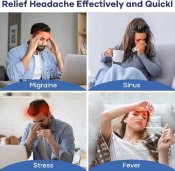 Headache Relief Hat for Migraine Relief, Tension, One Size Fits All Headache Cap with Reusable Ice Gel Pack for Puffy Eyes, Stress Relief - Image 8