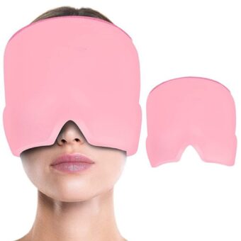 Headache Relief Hat for Migraine Relief, Tension, One Size Fits All Headache Cap with Reusable Ice Gel Pack for Puffy Eyes, Stress Relief - Image 9