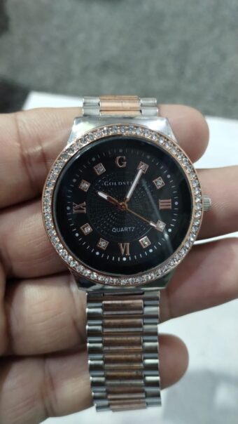 Stainless Steel Watch | New Luxury Design Watch [Black Dial Edition] | Cell Operated - Image 3