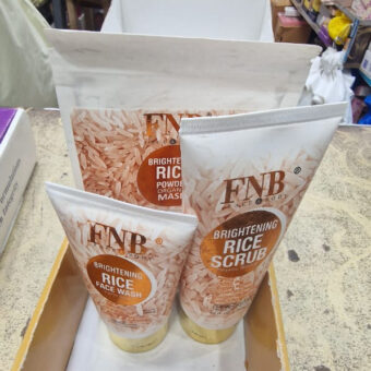 FNB Rice [3 in 1] Whitening Brightening Glow Kit | Home Facial For Best Skin for Girls and Women