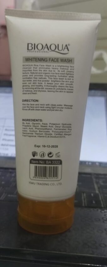 BioAqua Whitening Face Wash | Perfect Glowing Skin [150ml] - Image 4