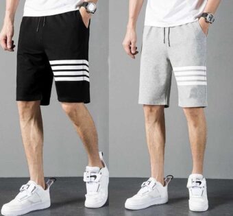 [Pack Of 2] Shorts COTTON JERSEY FABRIC FOR SUMMER | Jersey Shorts for Men - Image 3