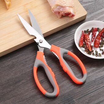 Multifunction Kitchen Scissors Heavy Duty Food Shears for Chicken Meat Vegetable Fish Herb Poultry Stainless Steel Cooking Scissors with Comfortable Handle - Image 3