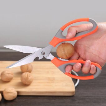 Multifunction Kitchen Scissors Heavy Duty Food Shears for Chicken Meat Vegetable Fish Herb Poultry Stainless Steel Cooking Scissors with Comfortable Handle - Image 4