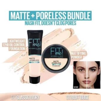 2 in 1 Fitme Foundation & Compact Face Powder Deal