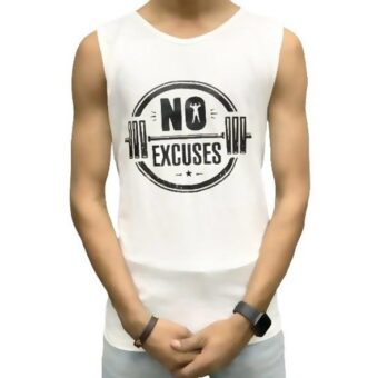 [Pack of 3] Men’s Fitness Gym Sandos for Men Sleeve less for Men Top Fashion Wear Shirt Hoodie Sleeve less for Men - Image 5