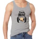 Jersey Gym Sando Tanks Top For Men [White] | Crossfit Clothing Male Casual Stringer Singlet Vest Undershirt