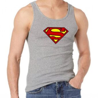 Superman Jersey Gym Sando Tanks Top For Men | Crossfit Clothing Male Casual Stringer Singlet Vest Undershirt