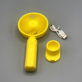 Mini Portable Handheld Fan | Compact Fan easily Carrieable for Personal Usecases | USB Rechargeable Fan (Random Color)