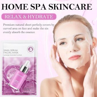 Pack Of 05 - Anti-Wrinkle Face Sheet Mask | Anti Aging Hydrating Anti-acne Repairing Brightening Moisturizing Retinol Serum Facial Mask - Image 3